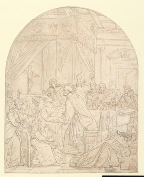 Saint Vincent de Paul auprès de Louis XIII pendant sa maladie_0