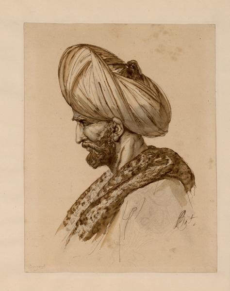Etude pour la tête de Mahomet II ; Portrait du docteur Hunault de la Peltrie (autre titre)_1