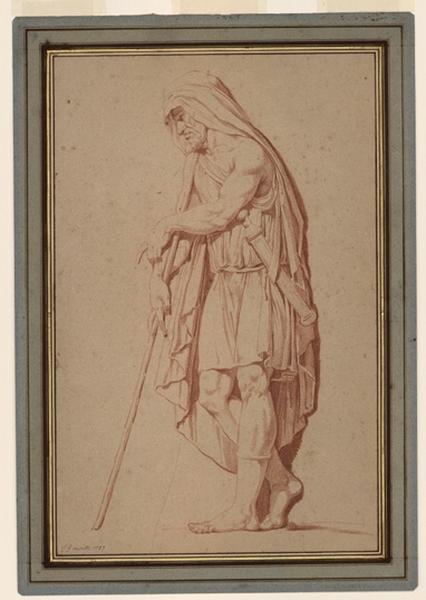 Le roi Agamemnon ; Un guerrier (autre titre) ; Pâtre armé (autre titre), Jean Guillaume Moitte, 1787