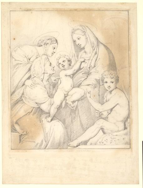 La Sainte Famille (d'après Raphaël), Jean-Baptiste Mauzaisse, 1ère moitié 19e siècle