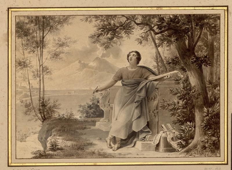 Virgile composant l'Enéide (1820.v.), François Edouard Picot, 1820