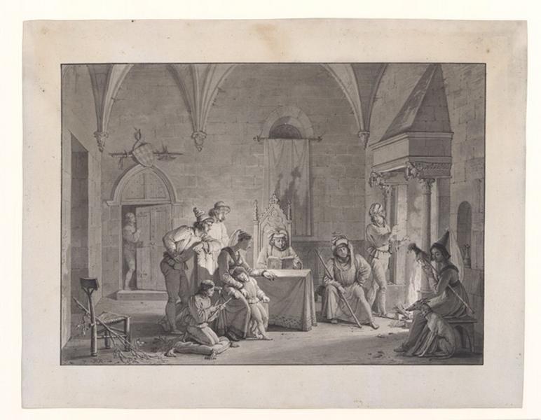 Lecture en famille, Pierre Révoil, 1830-1838