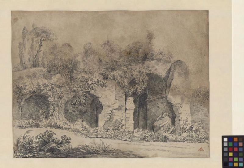 Ruines envahies par la végétation ; Paysage. Ruines. Monuments_0