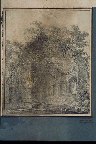 La fontaine Egérie, près de Rome ; Paysage - Ruines d'Italie_1