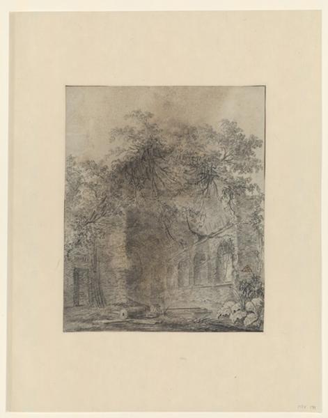 La fontaine Egérie, près de Rome ; Paysage - Ruines d'Italie_0