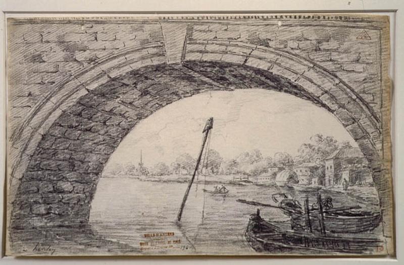Vue sous une arche du pont de Henley-on-Thames_1