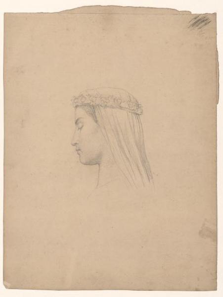 L'Etude personnifiée par un jeune artiste se disposant au travail, François Edouard Picot, 19e siècle