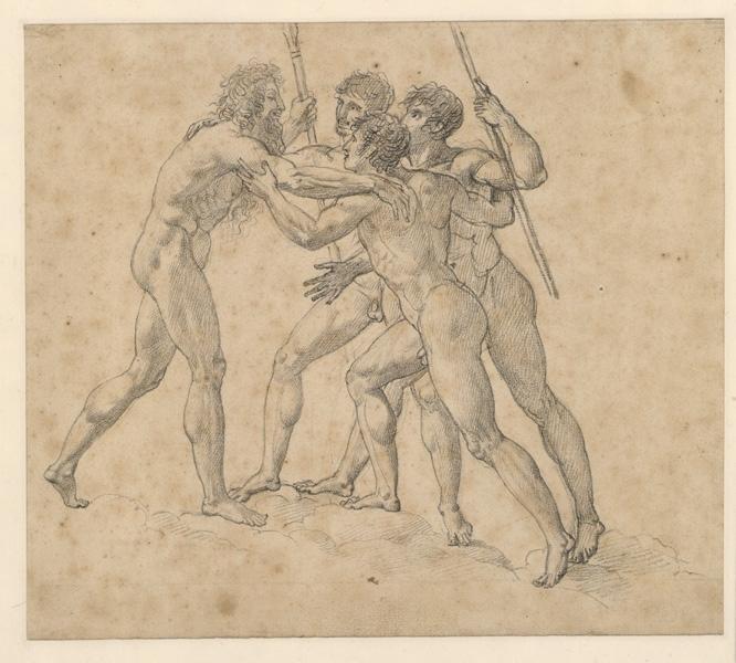 Etude pour Ossian ; Etude pour Les ombres des héros français reçus par Ossian dans le paradis d'Odin_0