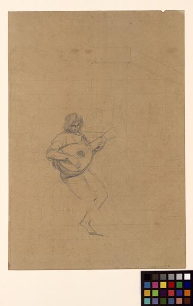 Joueurs de luth, Guillaume Bodinier, 1829