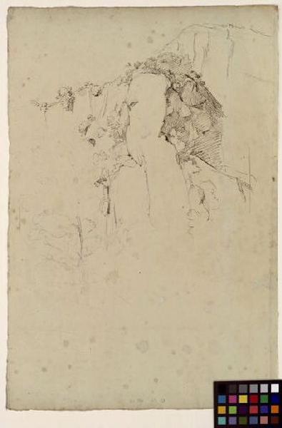 Paysage d'Italie, Guillaume Bodinier, 19e siècle