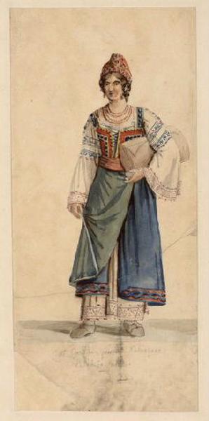 Etude de costume de femmes italiennes_0