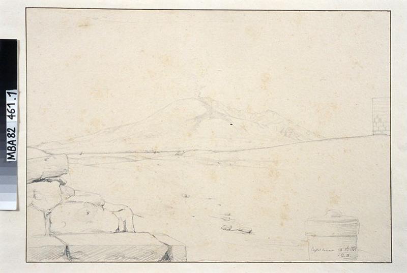 Vue de Castelamare : le Vésuve_1