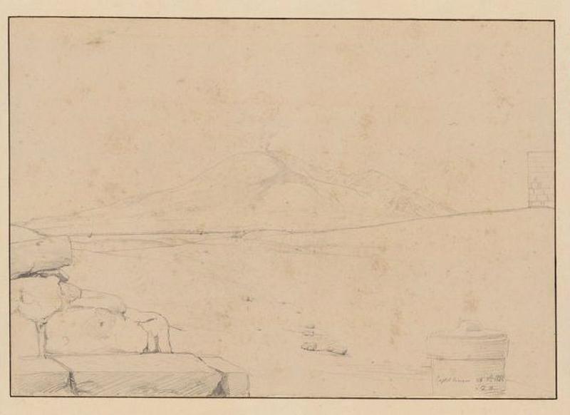 Vue de Castelamare : le Vésuve_0