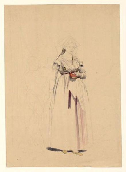 Figure de femme, Guillaume Bodinier, 19e siècle