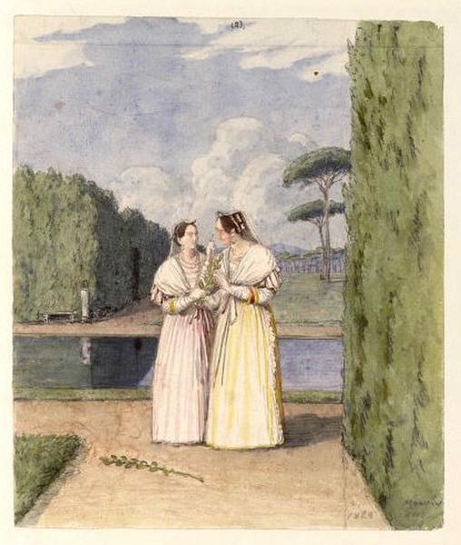 Amours d'une jeune fille. Costumes d'Albano_0