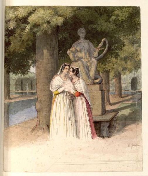 Amours d'une jeune fille. Costumes d'Albano_0