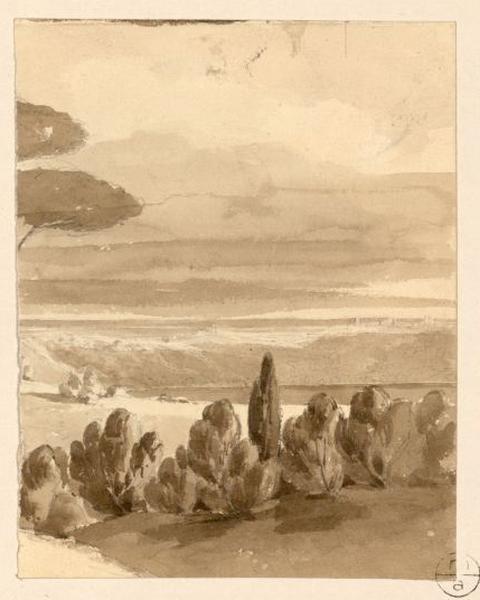 Campagne de Rome (titre cat. vente 1873) ; Paysage d'Italie (titre cat. vente 1873), A Dupont, 1ère moitié 19e siècle