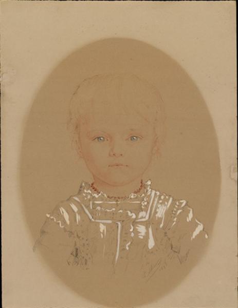 Portrait de Simone, Ludovic Alleaume, 1880