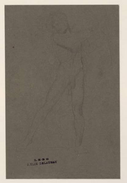 Etude pour un jeune homme nu, Jules Elie Delaunay, 19e siècle