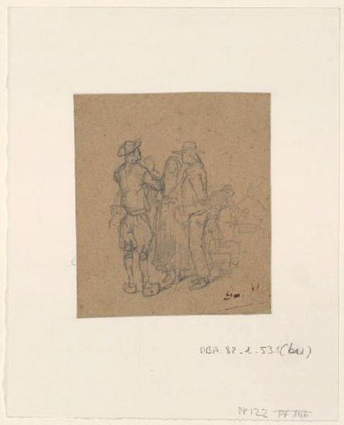 Bretons et bretonnes, Alexis Auguste Dumoulin-Darcy, 1852-1864