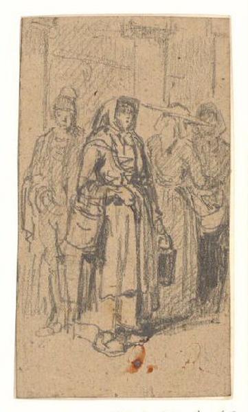 Femmes du Sud de la France portant des paniers, Alexis Auguste Dumoulin-Darcy, 1852-1864