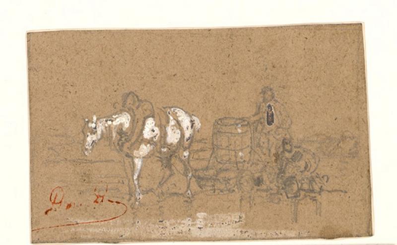 Corvée d'eau, Alexis Auguste Dumoulin-Darcy, 1852-1864