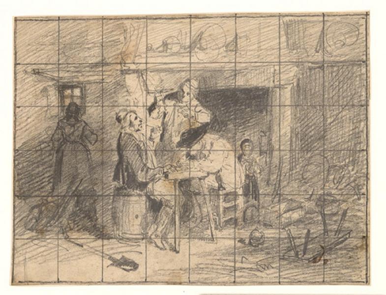 Au cabaret, Alexis Auguste Dumoulin-Darcy, 19e siècle
