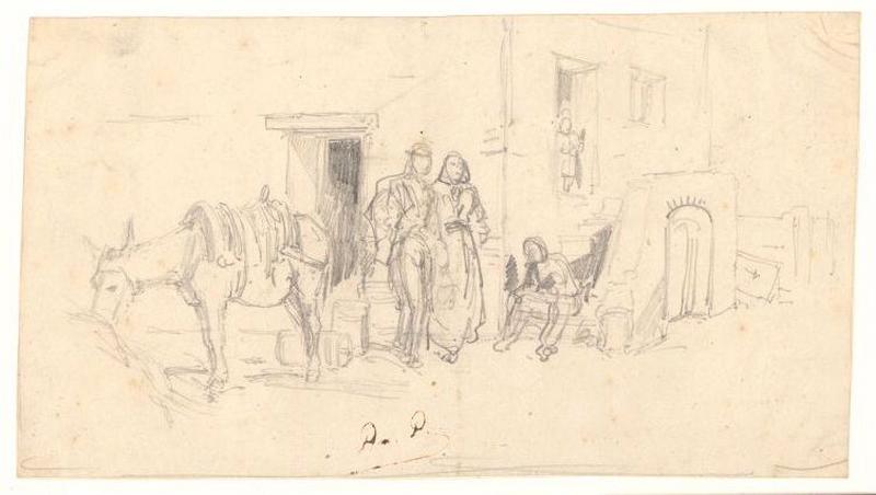 Jeune couple, Alexis Auguste Dumoulin-Darcy, 1852-1864