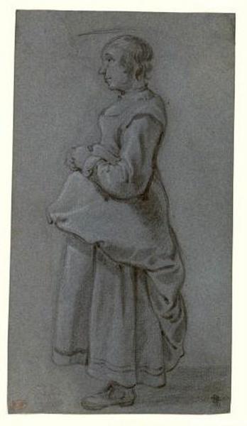 Jeune fille debout_0