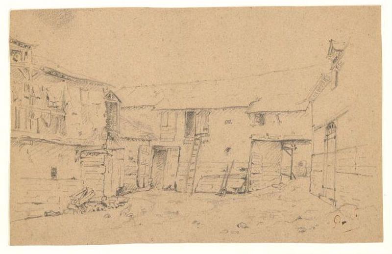 Bâtiments de ferme, Alexis Auguste Dumoulin-Darcy, 1852-1864