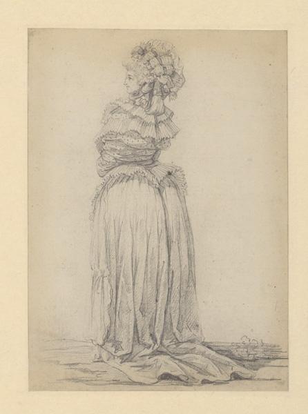Beauté anglaise ; Femme élégante, Louis Joseph Watteau, 1785