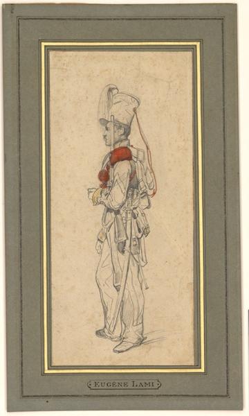 Soldat d'artillerie, Eugène Lami, 19e siècle