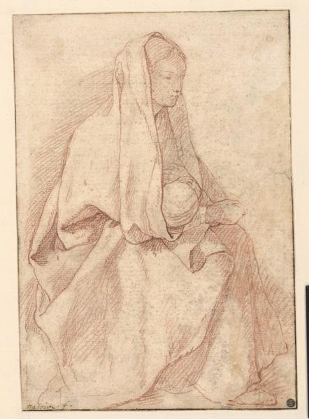 Vierge à l'Enfant, Charles Natoire, 18e siècle