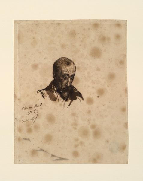 Portrait d'Horace Vernet ; Portrait du docteur Hunault de la Peltrie (autre titre), Hippolyte Delaroche, 1854