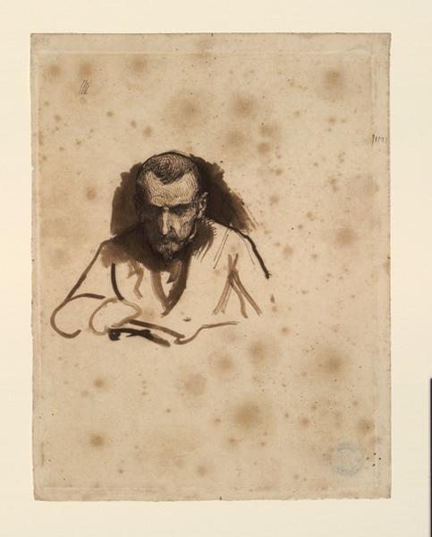 Portrait d'Horace Vernet ; Portrait d'homme (autre titre), Hippolyte Delaroche, 1854