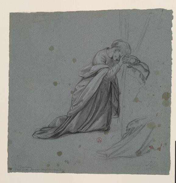 Femme agenouillée priant_0