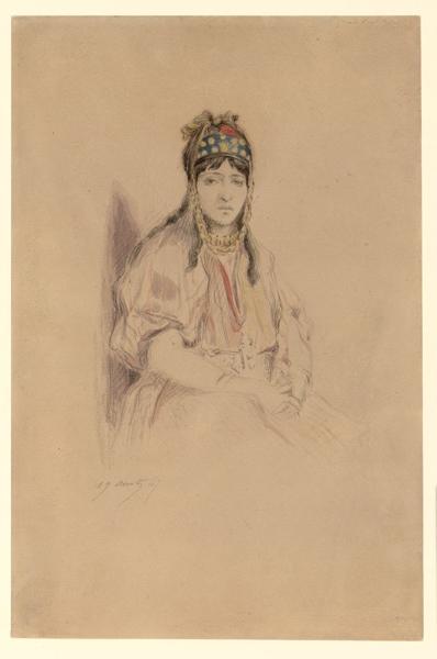 Zoroh ben Sada, femme orientale, Edmond Hedouin, 2e moitié 19e siècle