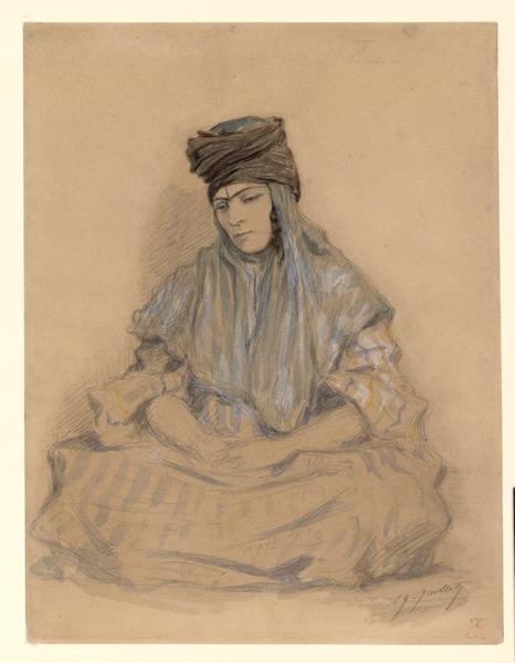 Lakai, femme Ouled, Edmond Hedouin, 2e moitié 19e siècle