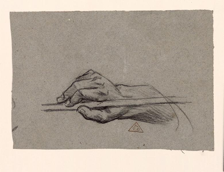 Etude de main, Eugène Brunclair, 19e siècle