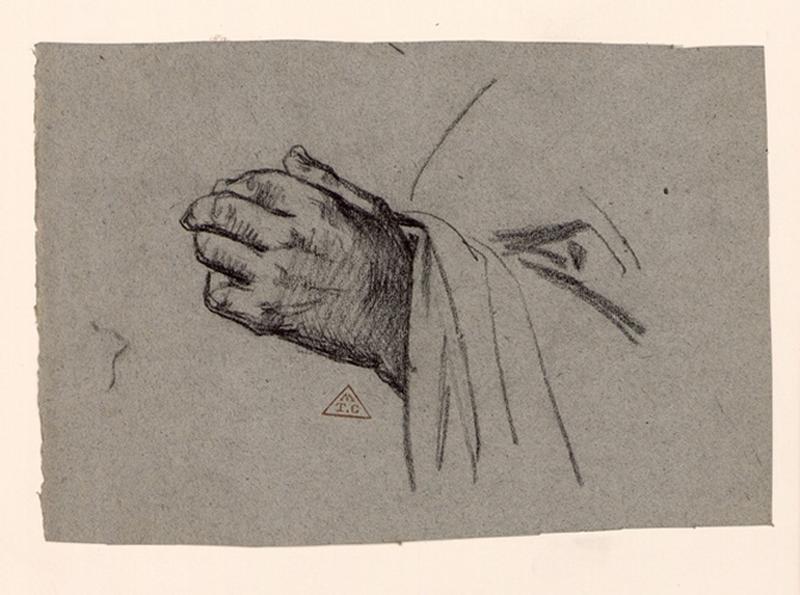 Etude de main, Eugène Brunclair, 19e siècle