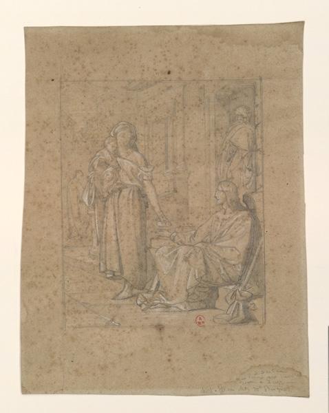 Etude pour la Charité qui donne aux pauvres, prête à Dieu_0