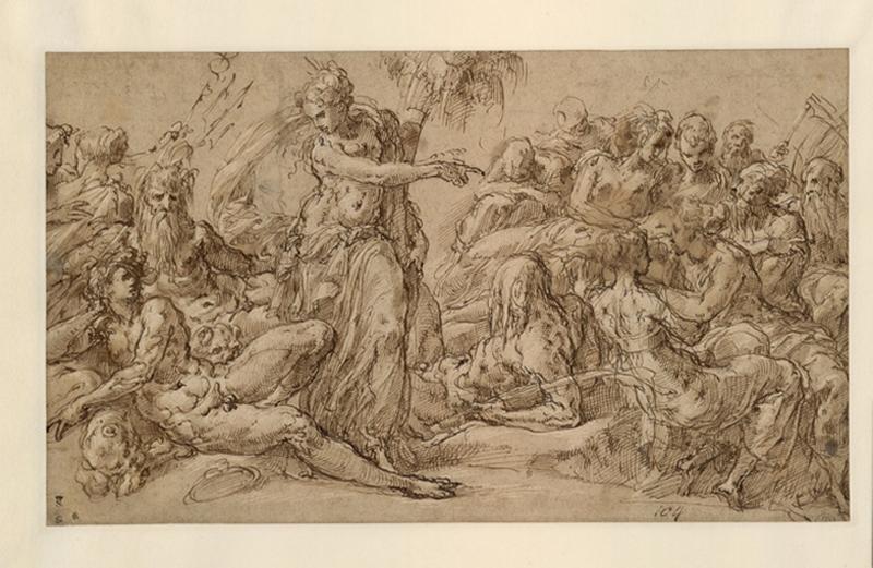 Réunion des Dieux (Cérès et les Dieux) ; Allégorie de la Paix et de l'Abondance (ancien titre), Nicolo dell Abate, 1552-1556