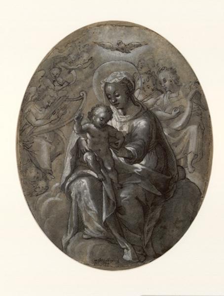 Vierge à l'Enfant ; La sainte Vierge tenant l'Enfant bénissant (ancien titre), Caspar Freisinger, 1594