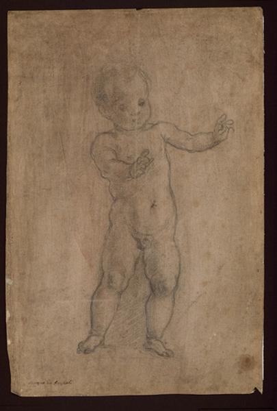 Académie d'enfant ; verso : personnage drapé_0