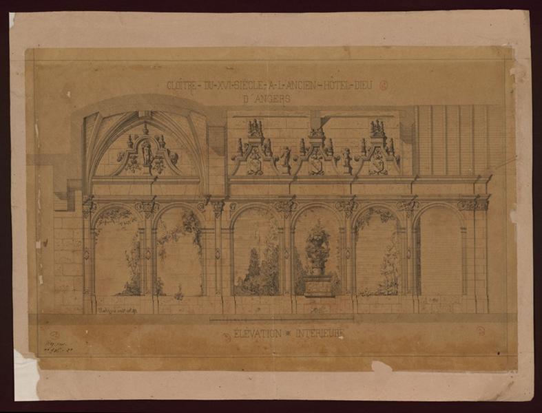 Cloître du XVIe siècle à l'ancien hôtel-Dieu d'Angers_0