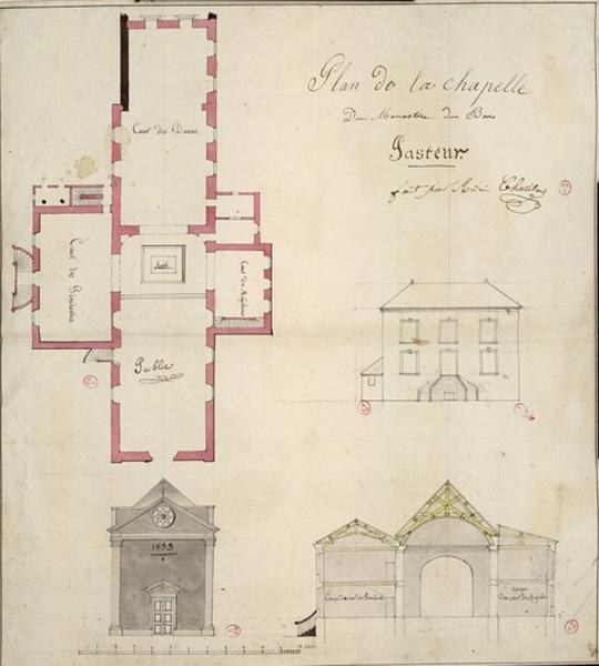 Plan de la chapelle du monastère du Bon-Pasteur_0