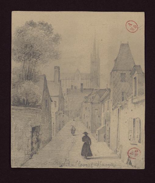 Rue du Cornet d'Angers, Peter Hawke, 1ère moitié 19e siècle