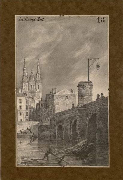 Le Grand Pont, Félix Benoist, 1843