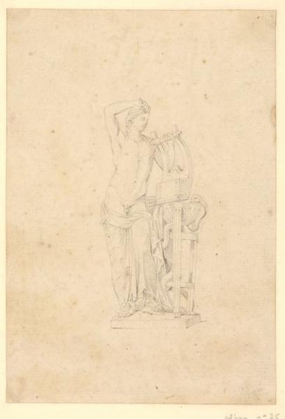 Copie d'après une statue d'Apollon à la cithare ; Copie d'Apollon Lycien_0