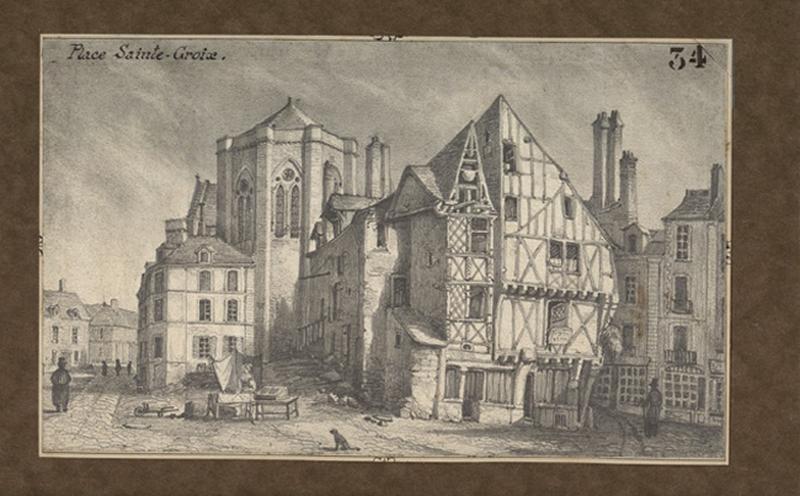 Place Sainte-Croix, Félix Benoist, 1843